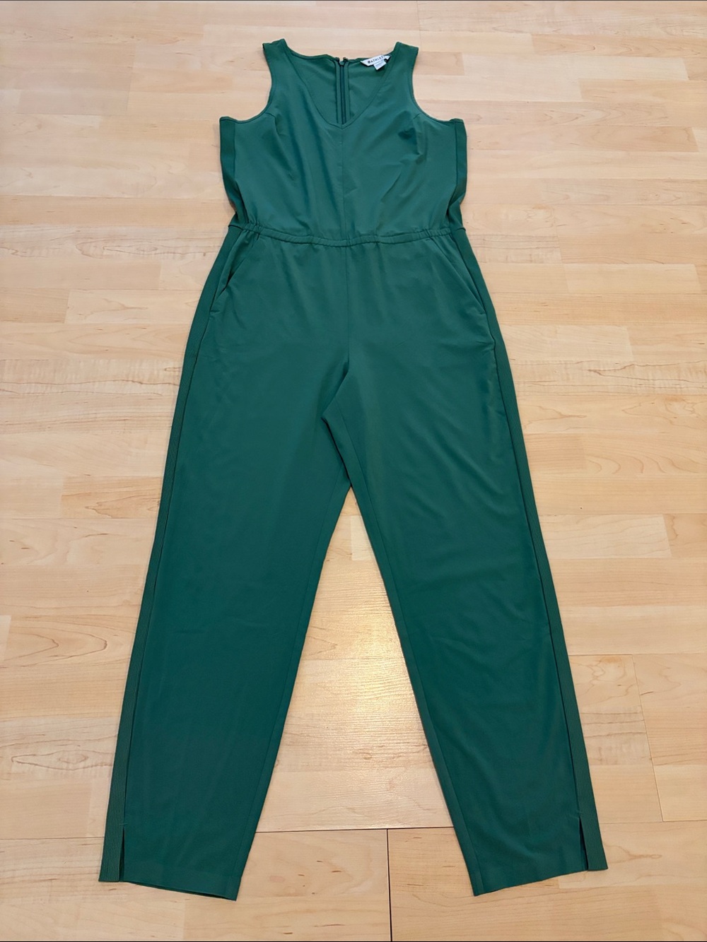 Athleta Brooklyn Green Sleeveless Jumpsuit Size 6